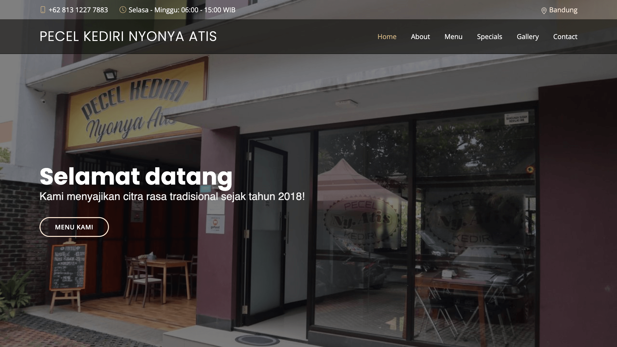 Pecel Kediri Nyonya Atis